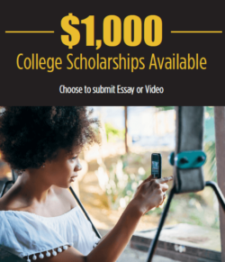 $1,000 College Scholarships Available. Apply now!